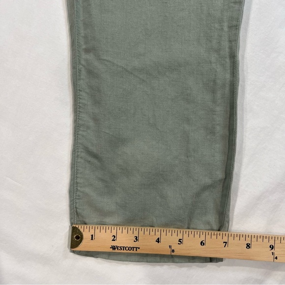 ZARA Green Khaki Linen Blend Short Sleeve Jumpsuit Sz XS - Picture 13 of 13